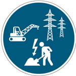 Genehmigung für sicheres Arbeiten in der Nähe von Stromleitungen einholen